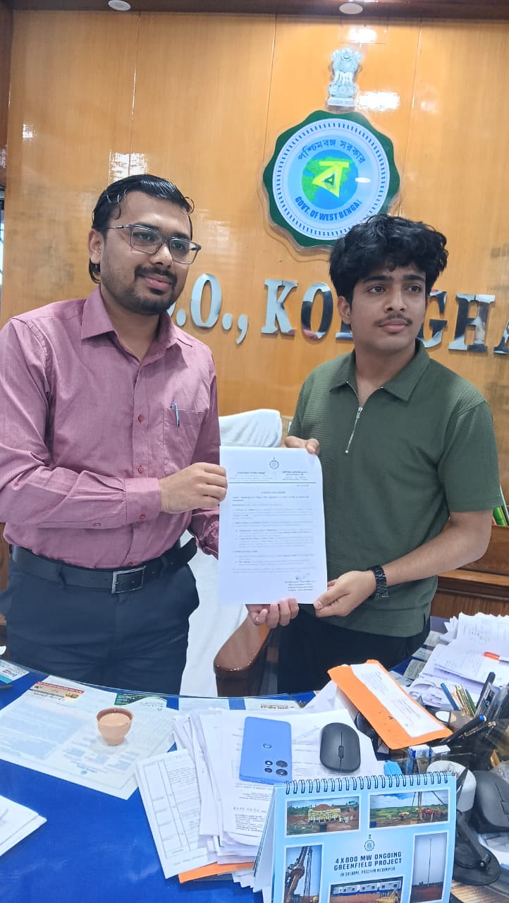 Sk Reezaal Arafat receiving Phase-2 authorization from BDO Kolaghat
